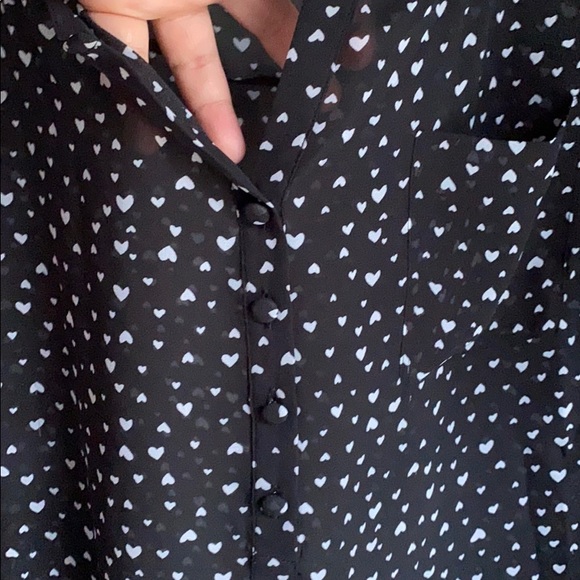 Chiffon Blouse with Hearts - Picture 6 of 9